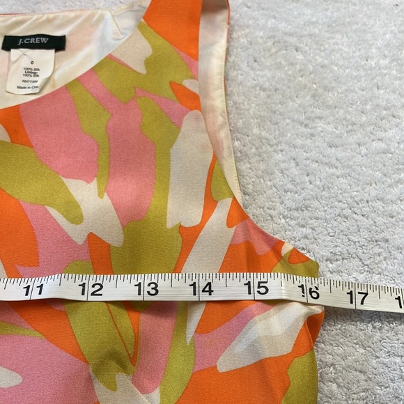 J Crew silk abstract print shift - Picture 5 of 8